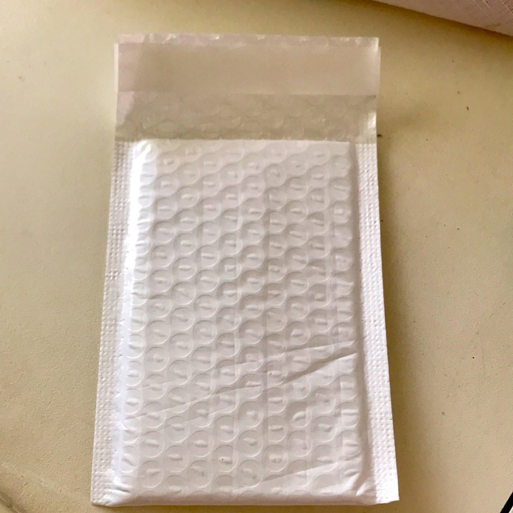 White bubble mailers